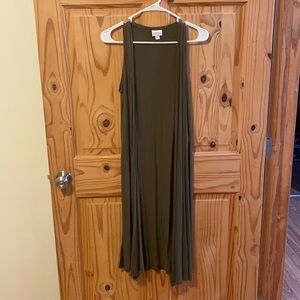 Olive green sleeveless